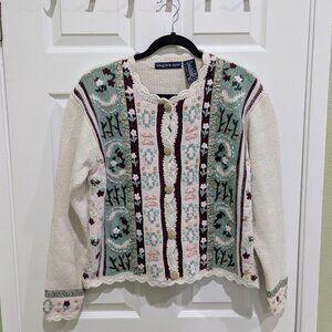Vintage the eagle's eye Cottagecore Floral Cardigan size S